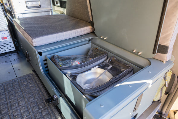 Ineos Grenadier Full Camper Interior Kitchen / Couch Modules