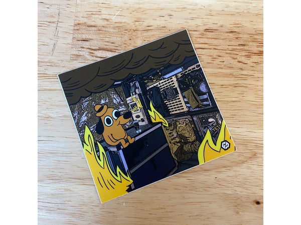 V2 Dog Patch and Sticker
