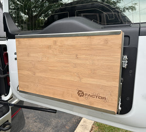 Land Rover Defender 110 / 130  (2020 & Newer) Folding Tailgate Table w/ cutting board