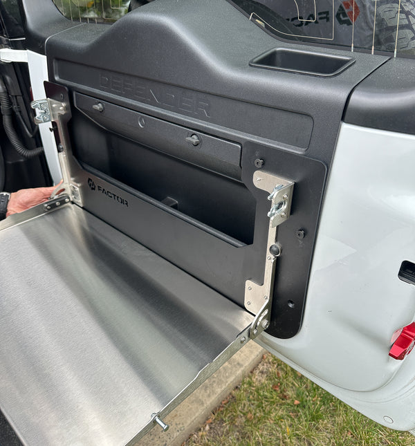 Land Rover Defender 110 / 130  (2020 & Newer) Folding Tailgate Table w/ cutting board