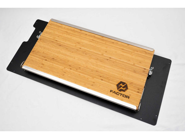 Canopy Camper Full Size Folding Table w/ Bamboo Cutting board