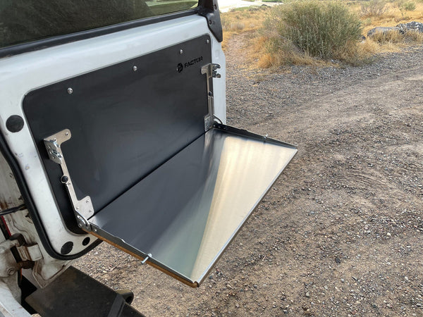 Land Cruiser 70 Series Folding Drop Table for Rear Door